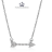 14k White Gold 18 inch Necklace with Gold and Diamond Arrow.png