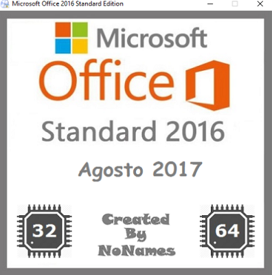 Microsoft Office Standard 2016 All-In-One v16.0.4549.1000 Agosto 2017 - ITA