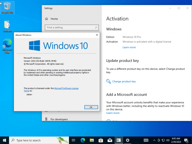 Windows 10 Pro 22H2 + office2024 sc1.png