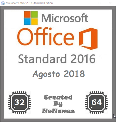 Microsoft Office Standard 2016 All-In-One v16.0.4639.1000 Agosto 2018 - ITA