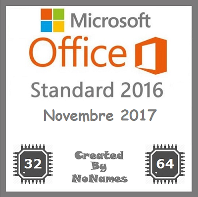 Microsoft Office Standard 2016 v16.0.4549.1000 All-In-One Novembre 2017 - ITA