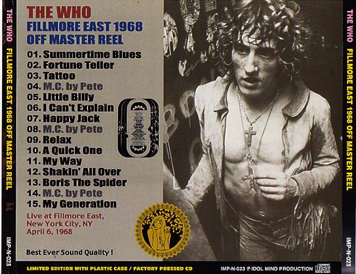 Who, The - Fillmore East 1968 Off Master Reel (IMP-N-023) - Back Cover.jpg