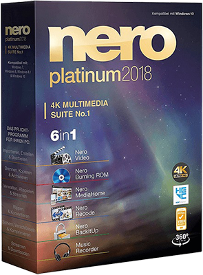 Nero Platinum 2018 Suite v19.0.10200 + Content Pack - Ita