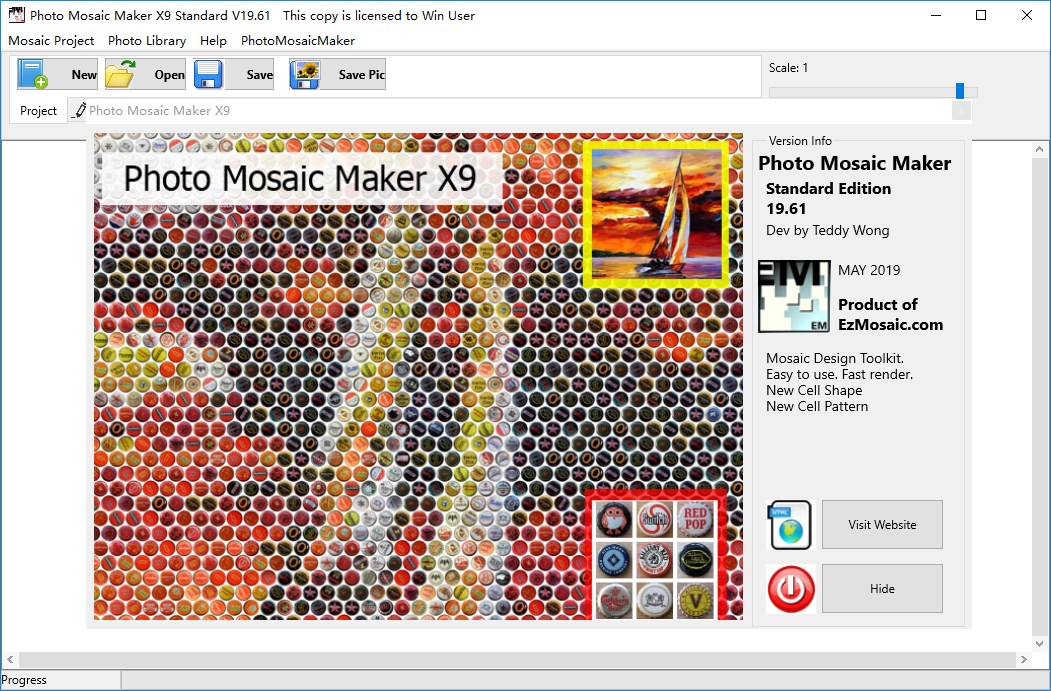 Photo Mosaic Maker X9 Standard Edition 19.61 Blrc