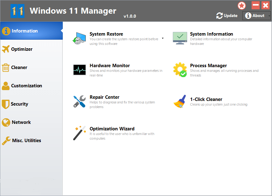 Yamicsoft Windows 11 Manager 1.2.9 (x64) Multilingual Portable DRgc