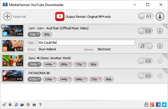 MediaHuman YouTube Downloader 3.9.9.92 (0518) Multilingual (x64) Sphc