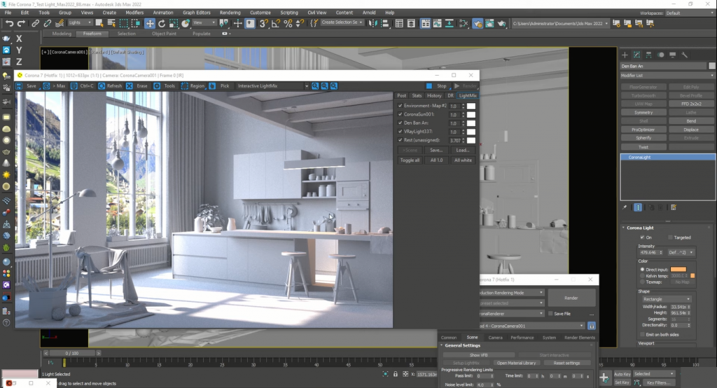 Corona Renderer 10 Hotfix 1 Incl Material Library for 3DS MAX 2016-2024 Swmc