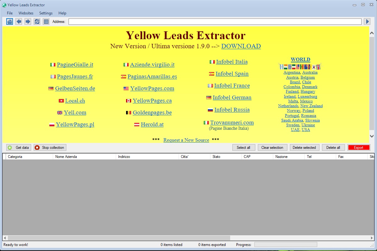 Yellow Leads Extractor 8.9.7 Multilingual Wkqc