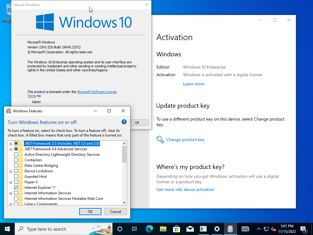 Windows 10 Enterprise 22H2 build 19045.3930 Preactivated Multilingual January 2024 Xjhc