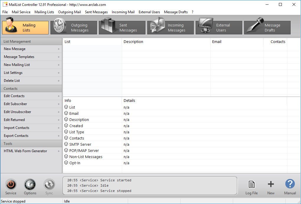 Arclab MailList Controller 13.4.0