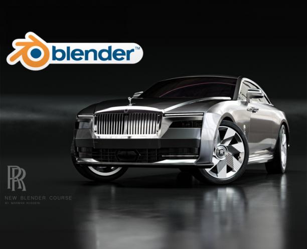 Blender: Rolls Royce Spectre in 3D