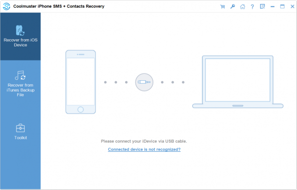 Coolmuster iPhone SMS + Contacts Recovery screen.png