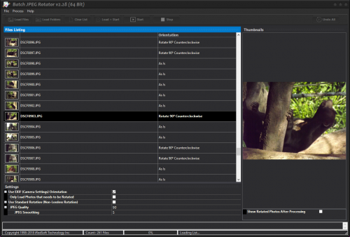 IRedSoft Batch JPEG Rotator screen.png