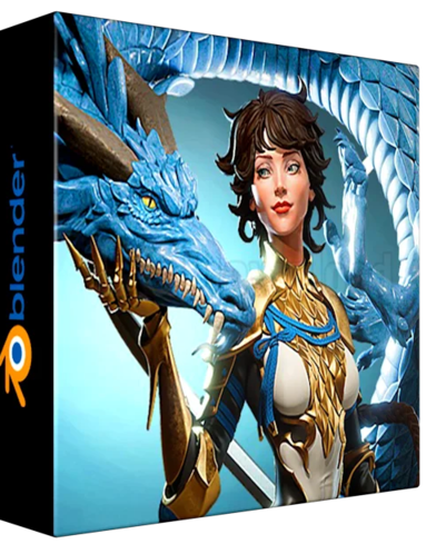 Dragon girl in Blender course