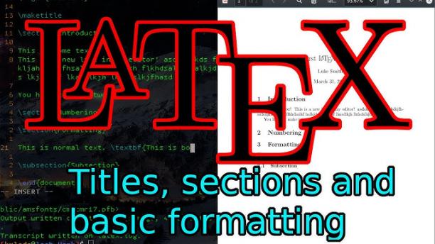 LaTeX Tutorials: A comprehensive Series