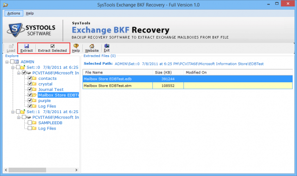 SysTools Exchange BKF Recovery sc.png