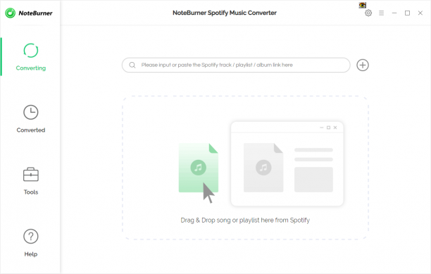 NoteBurner Spotify Music Converter screen.PNG