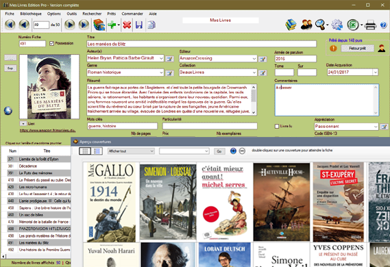 Mes Livres Edition Pro screen.png