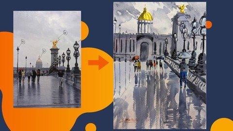 Beginners Watercolor- Paint Rainy Cityscape.jpg