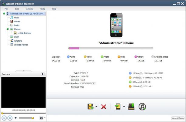 Xilisoft iPhone Transfer screen.jpg