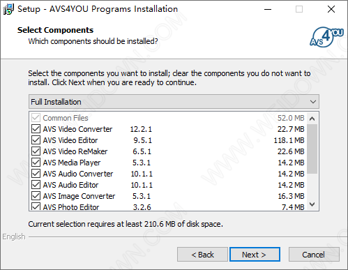 AVS4YOU Software AIO screen.png