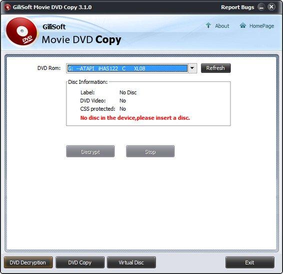 Gilisoft Movie DVD Copy screen.jpg