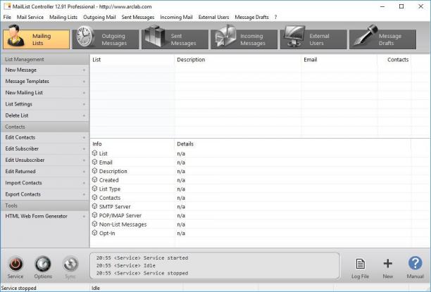 Arclab MailList Controller screen.jpg