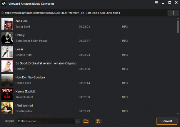 ViWizard Amazon Music Converter screen.png