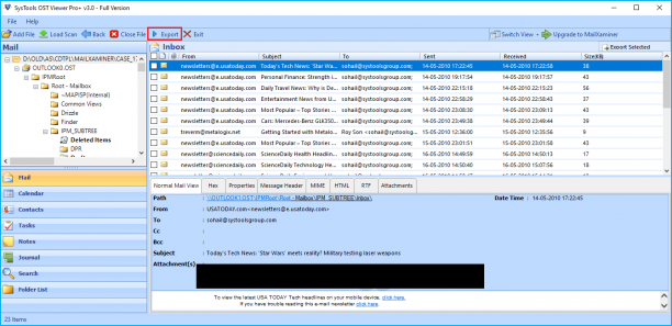 SysTools OST Viewer Pro Plus screen.png