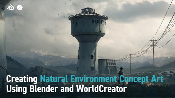 Creating Natural Environment Concept Art Using Blender and World Creator