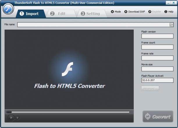 ThunderSoft Flash to HTML5 Converter screen.jpg