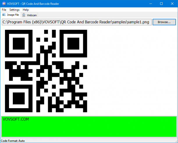 Vovsoft QR Code and Barcode Reader sc.png