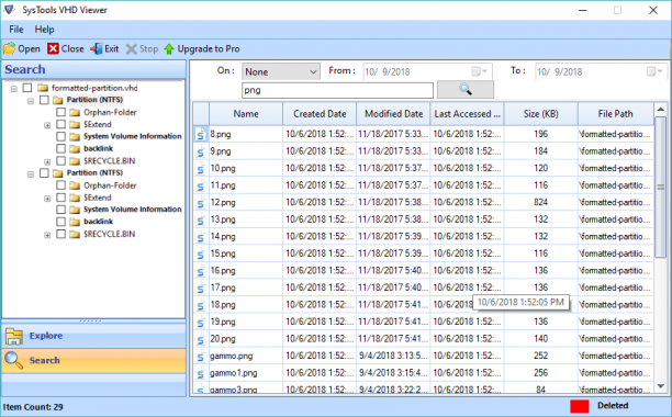 SysTools VHD Viewer Pro screen.png