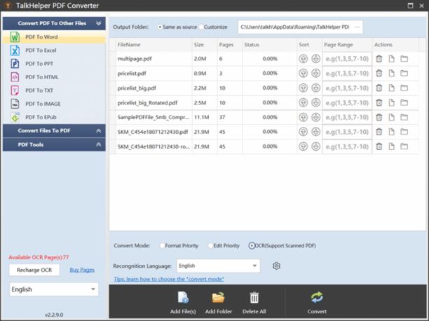 TalkHelper PDF Converter OCR sc.png