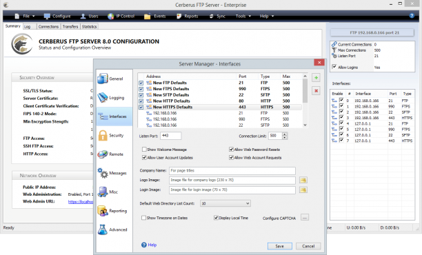Cerberus FTP Server Enterprise screen.png