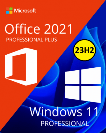 Windows 11 Pro 23H2 v22631.3155 + Office 2021 Pro Plus Multilingual February 2024
