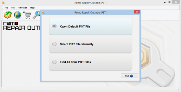 Remo Repair Outlook PST  screen.png