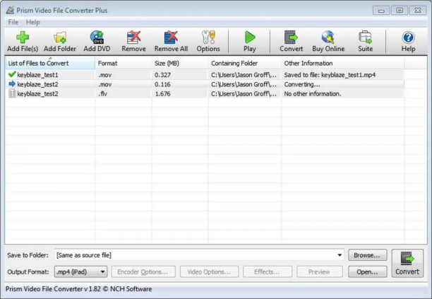 NCH Prism Plus screen.png