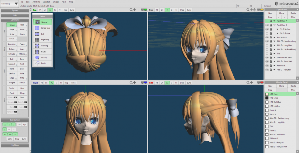 Tetraface Inc Metasequoia screen2.png