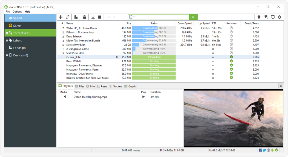 uTorrent Pro 3.6.0.46830 download the new for mac