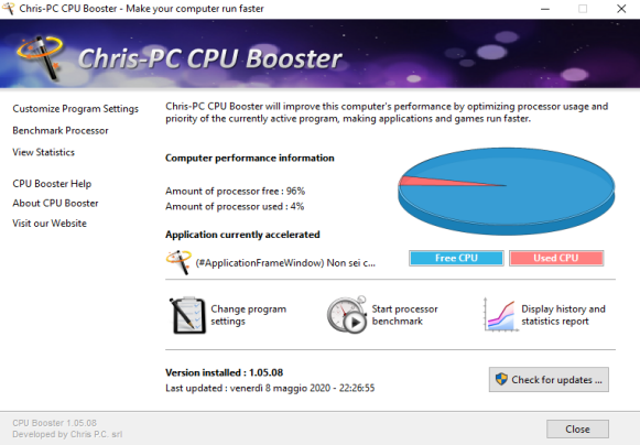 ChrisPC CPU Booster 1.24.24 - Eng