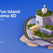 Create Fun Island with Cinema 4D Without plugins.jpg