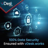 100% Data Security Ensured with vdeskWorks