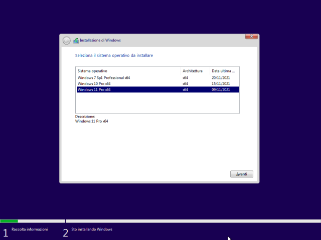 Microsoft Windows 7 Sp1 Pro / 10 Pro / 11 Pro AIO 64 Bit - Novembre 2021 - ITA