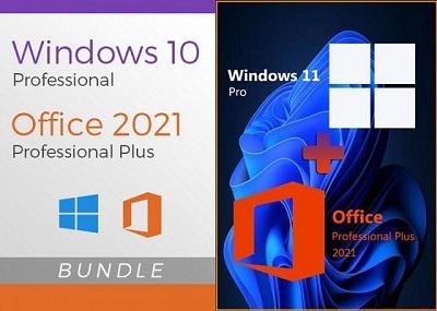 Microsoft Windows 10/11 Pro + Office 2021 Professional Plus AIO (2in1) - ITA